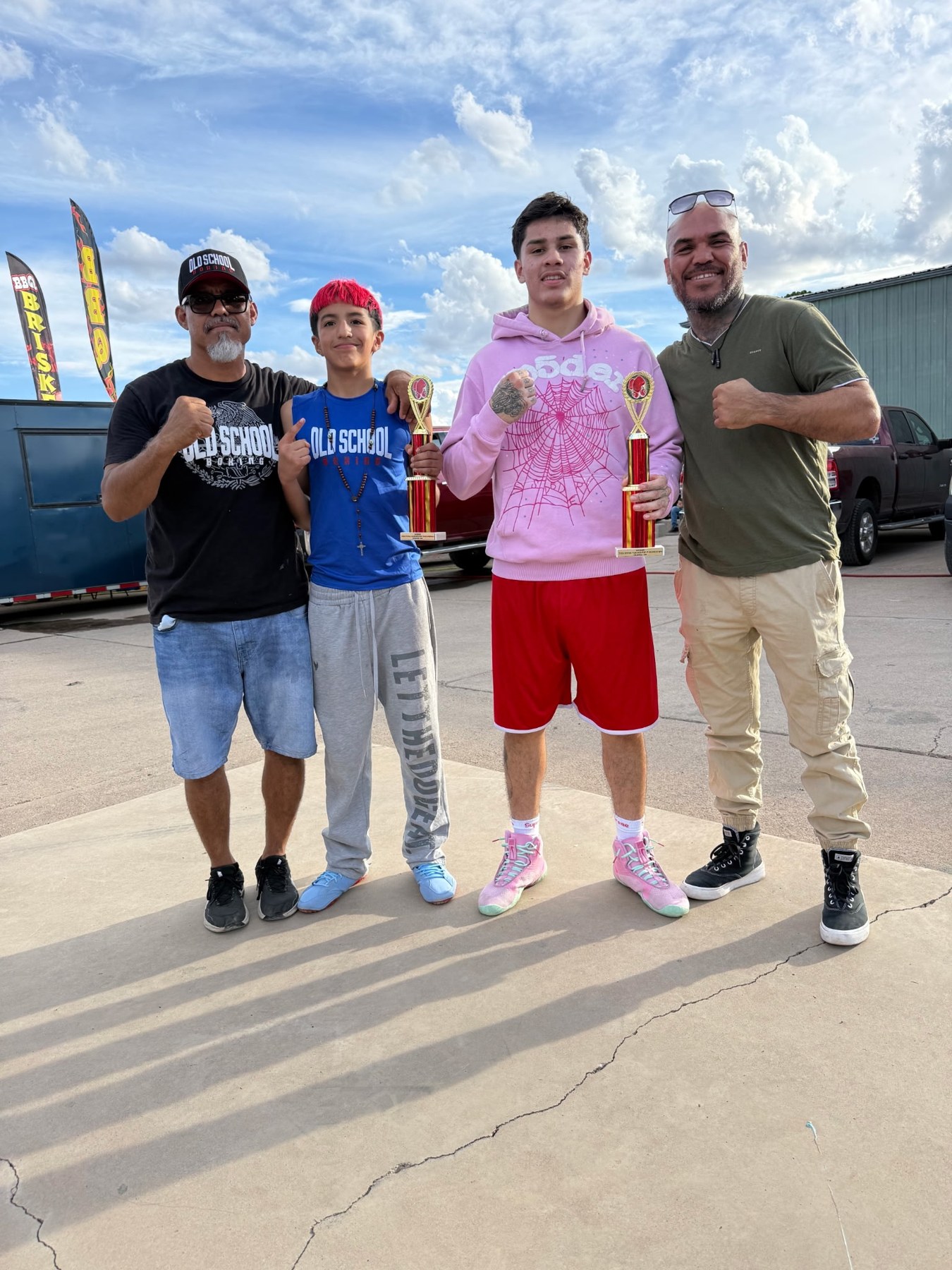 Old School boxers with their coaches in Deming