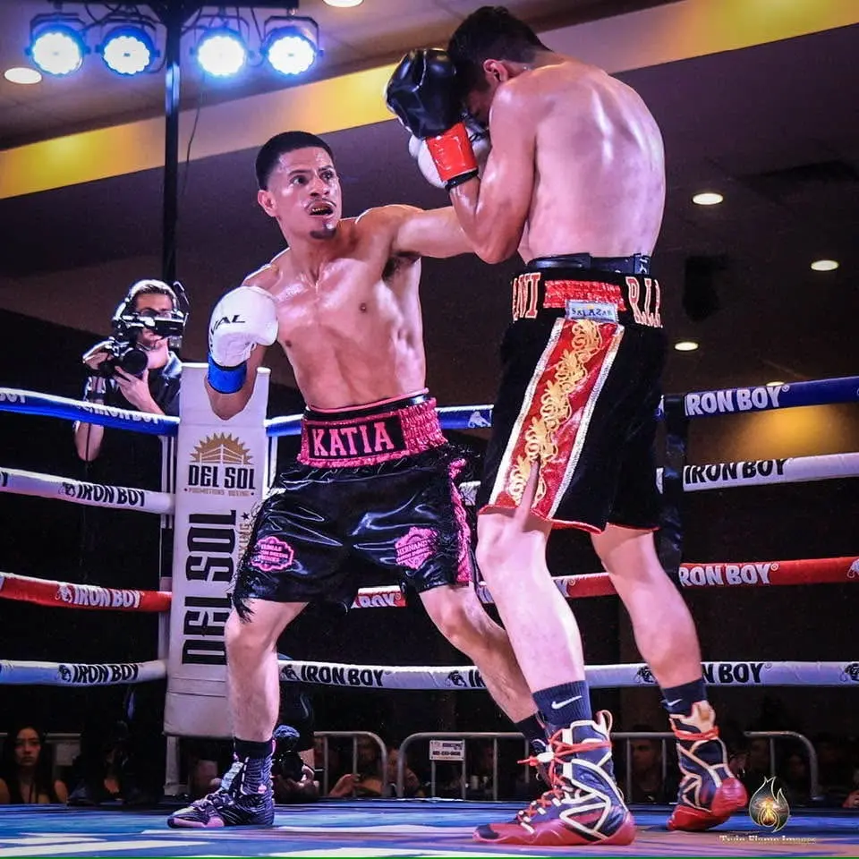 Miguel El Suavecito Ceballos in his last professional fight