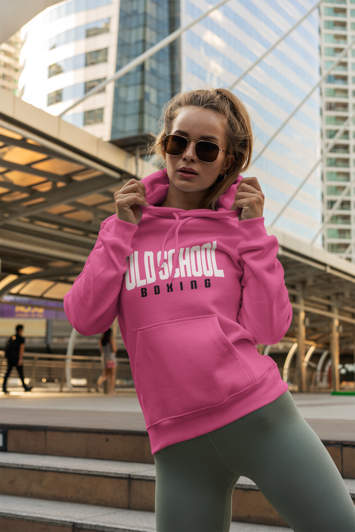 Old School Boxing Vintage Hoodie